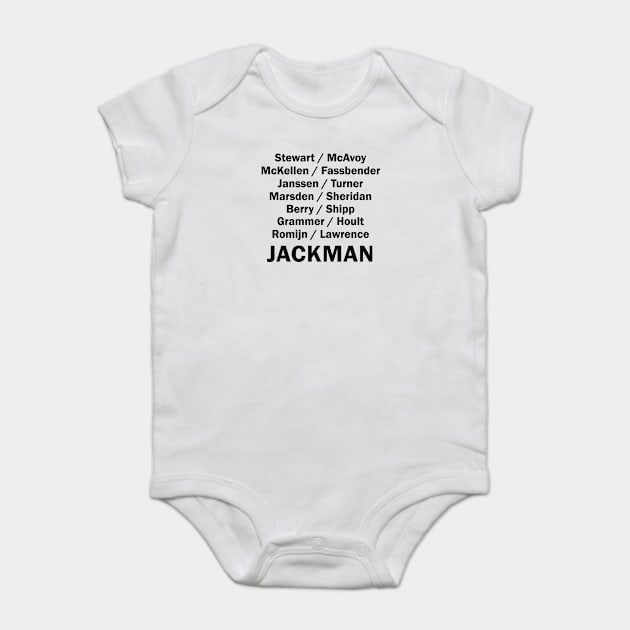 Old / New Mutants Baby Bodysuit by andyjhunter